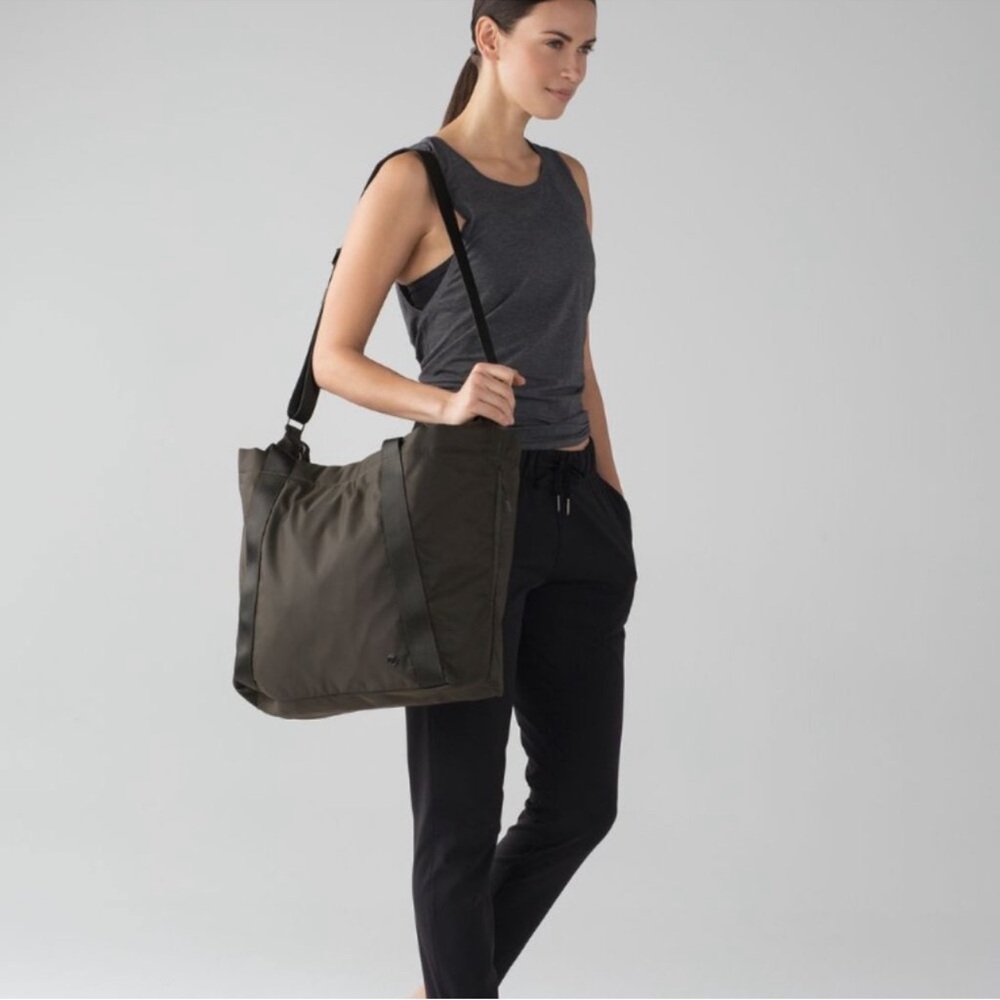 lululemon athletica Dark Green Tote Bag